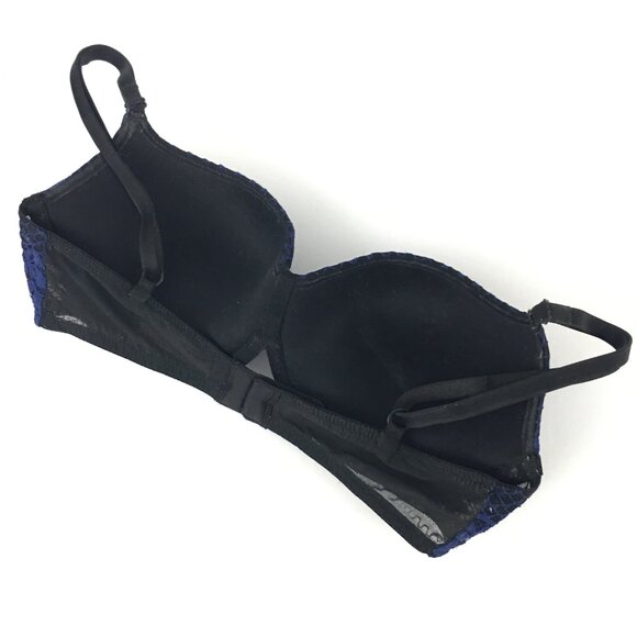 Y2K Lace Balconet Push-Up Bra - Picture 4 of 8